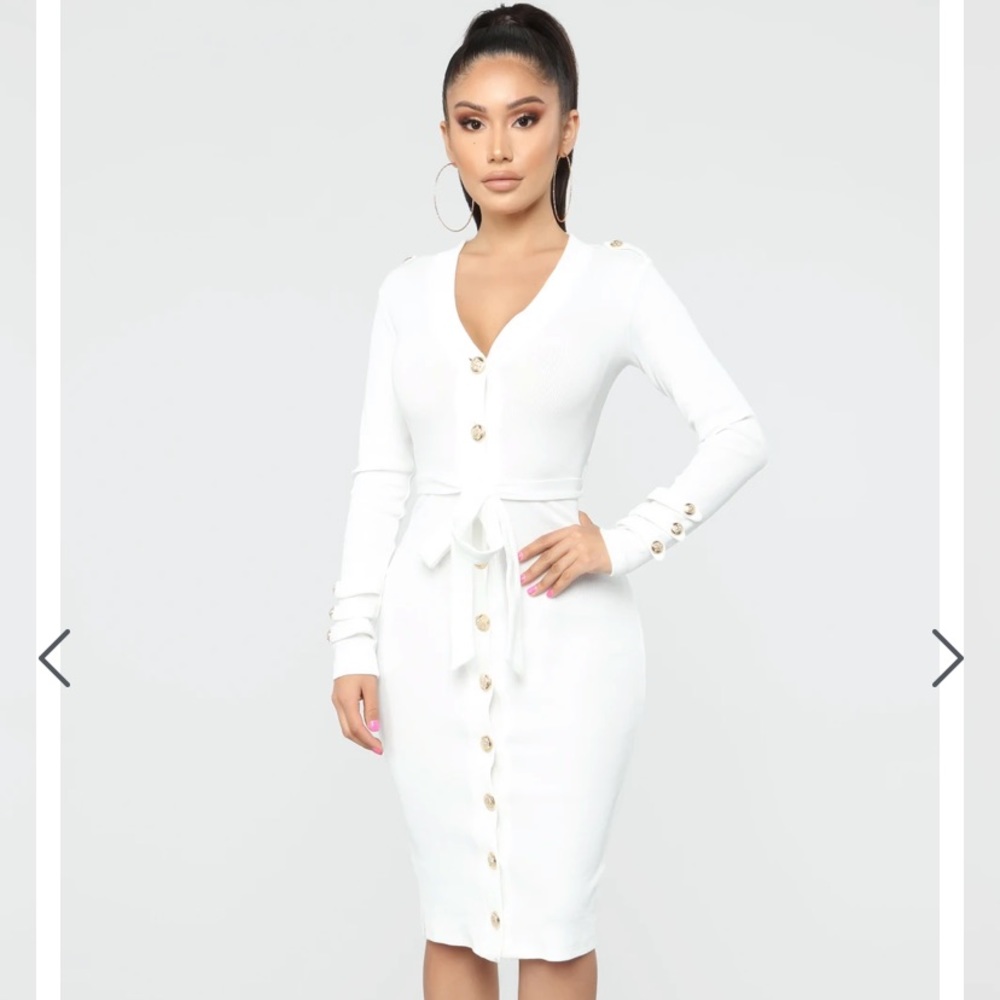 Fashion Nova Reasonable Ribbed Midi Dress